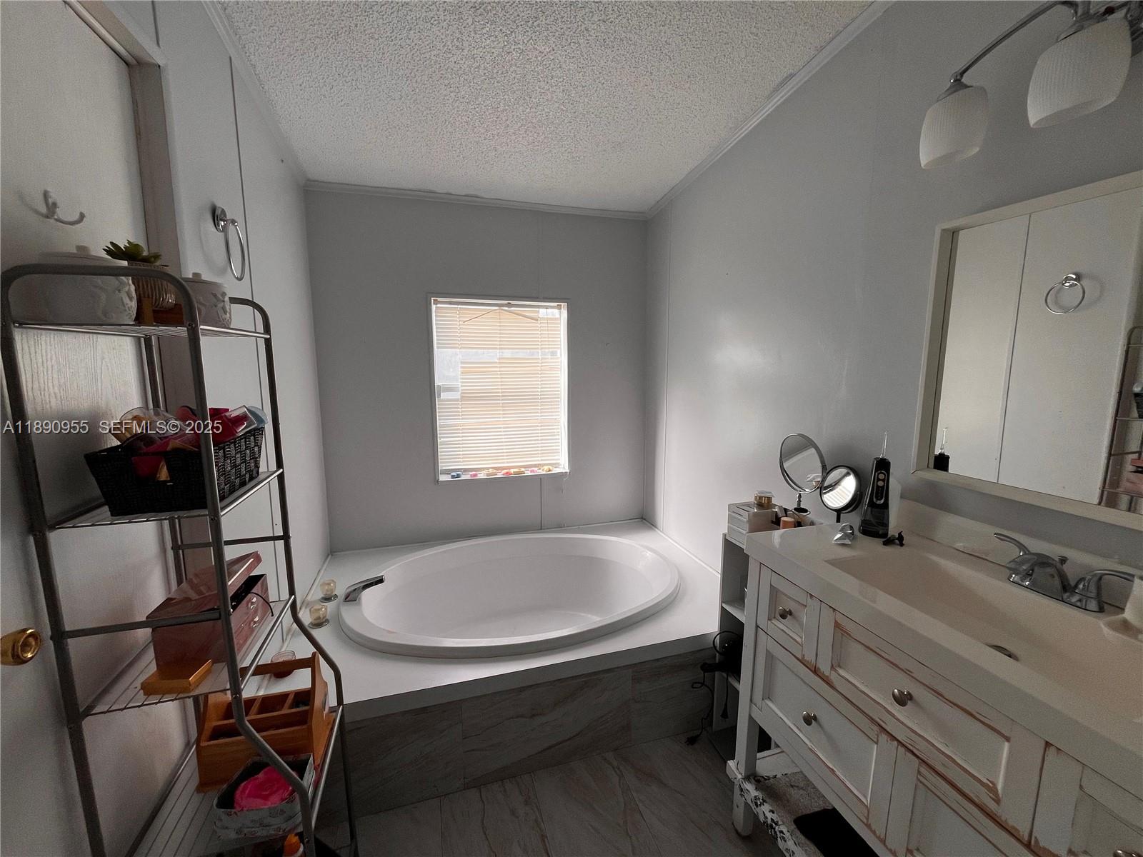 909 Southwest 131st Way Davie, FL 33325 - Photo 15 of 36 a bathroom with a sink and a mirror