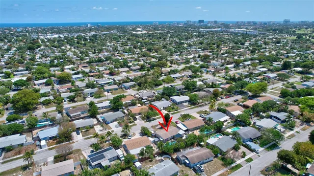 an aerial view of a city