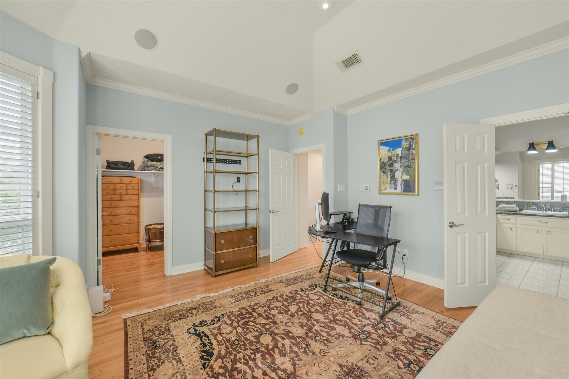 2026 Welch Street Houston, TX 77019 - Photo 18 of 28 primary bedroom has a large walk in closet