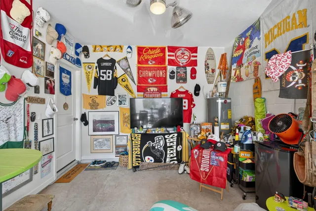 a view of storage and utility room