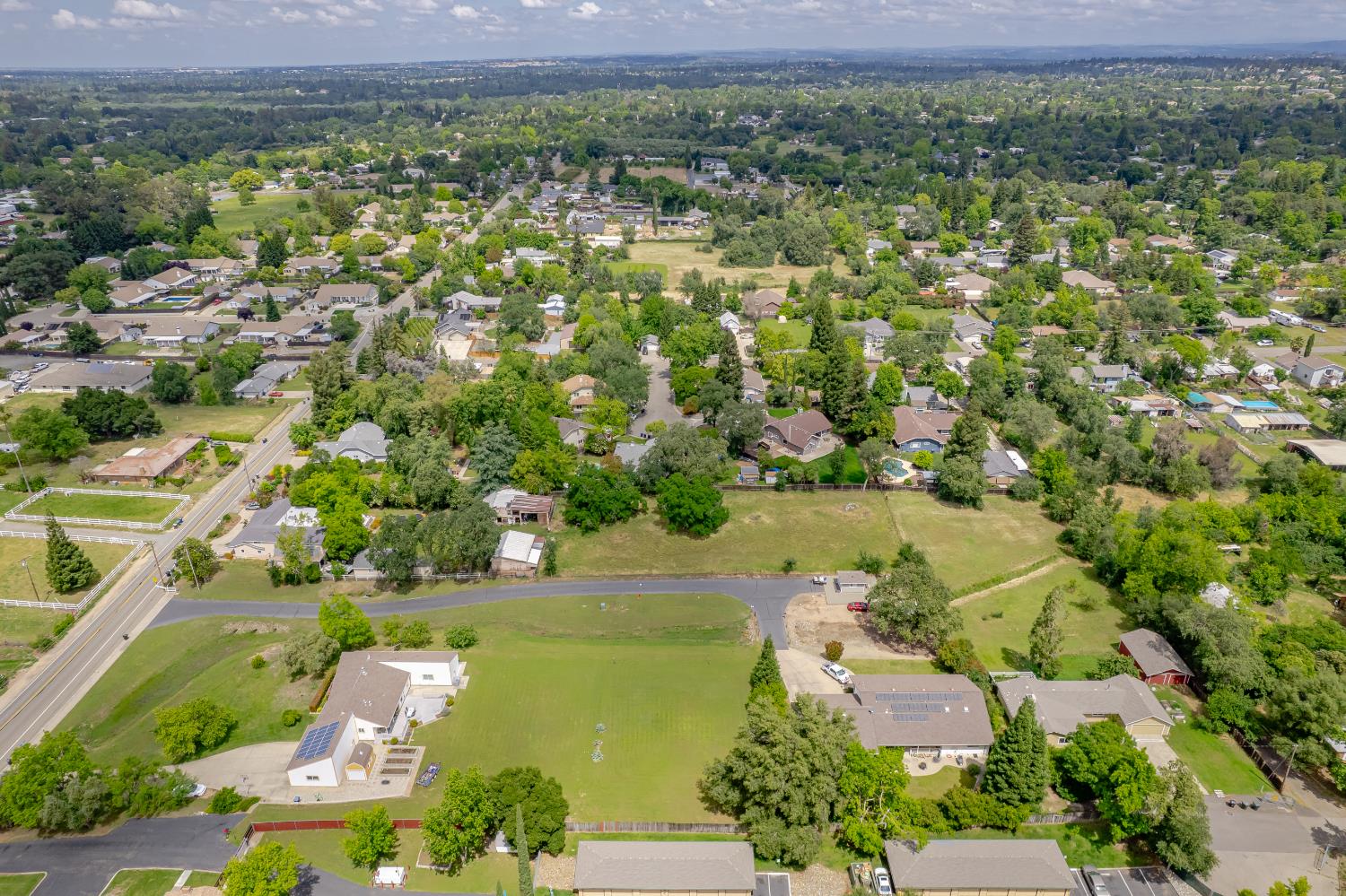 6310 Chestnut Avenue Orangevale, CA 95662 - Photo 30 of 53 an aerial view of residential houses with outdoor space and trees