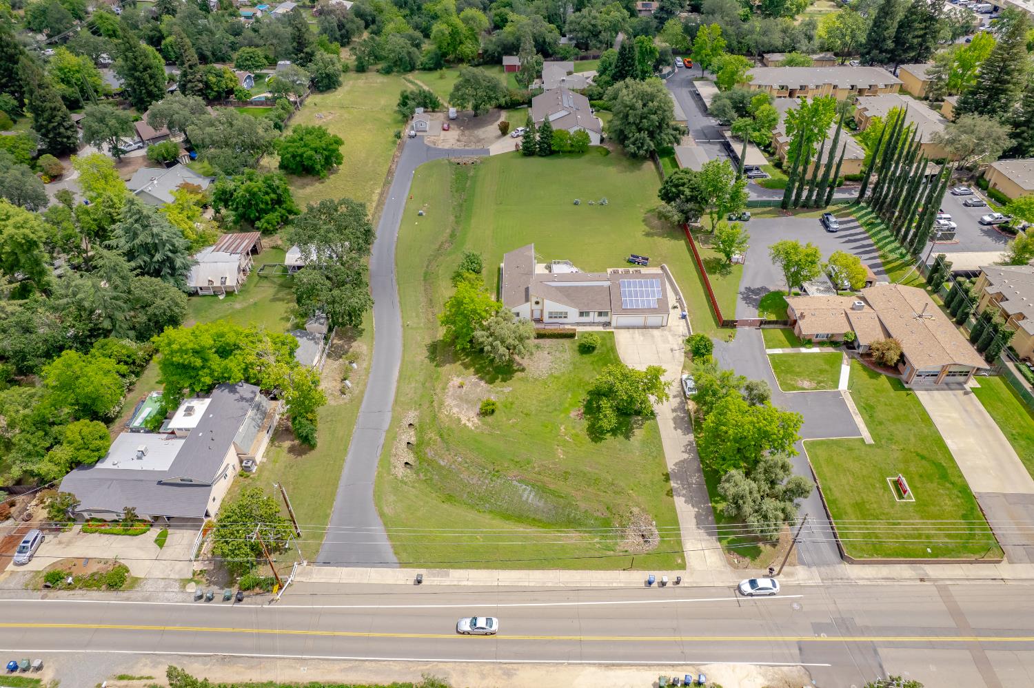 6310 Chestnut Avenue Orangevale, CA 95662 - Photo 45 of 53 an aerial view of a residential houses with outdoor space and street view