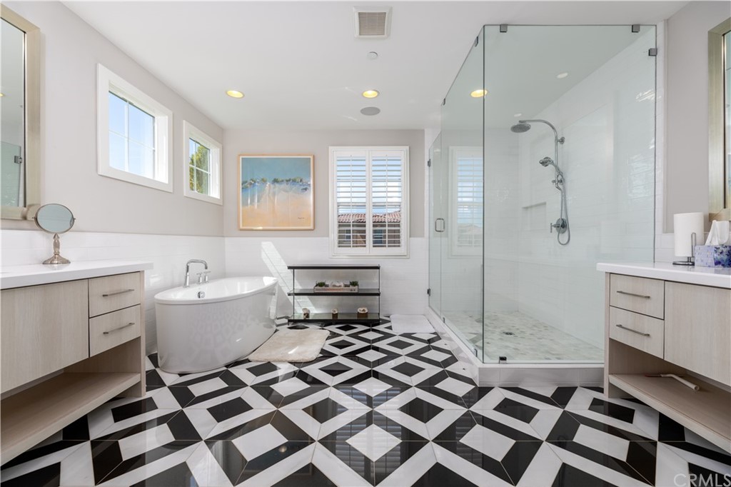35 Zion Drive Lake Forest, CA 92630 - Photo 23 of 41 a bathroom with a sink toilet a shower and a bathtub