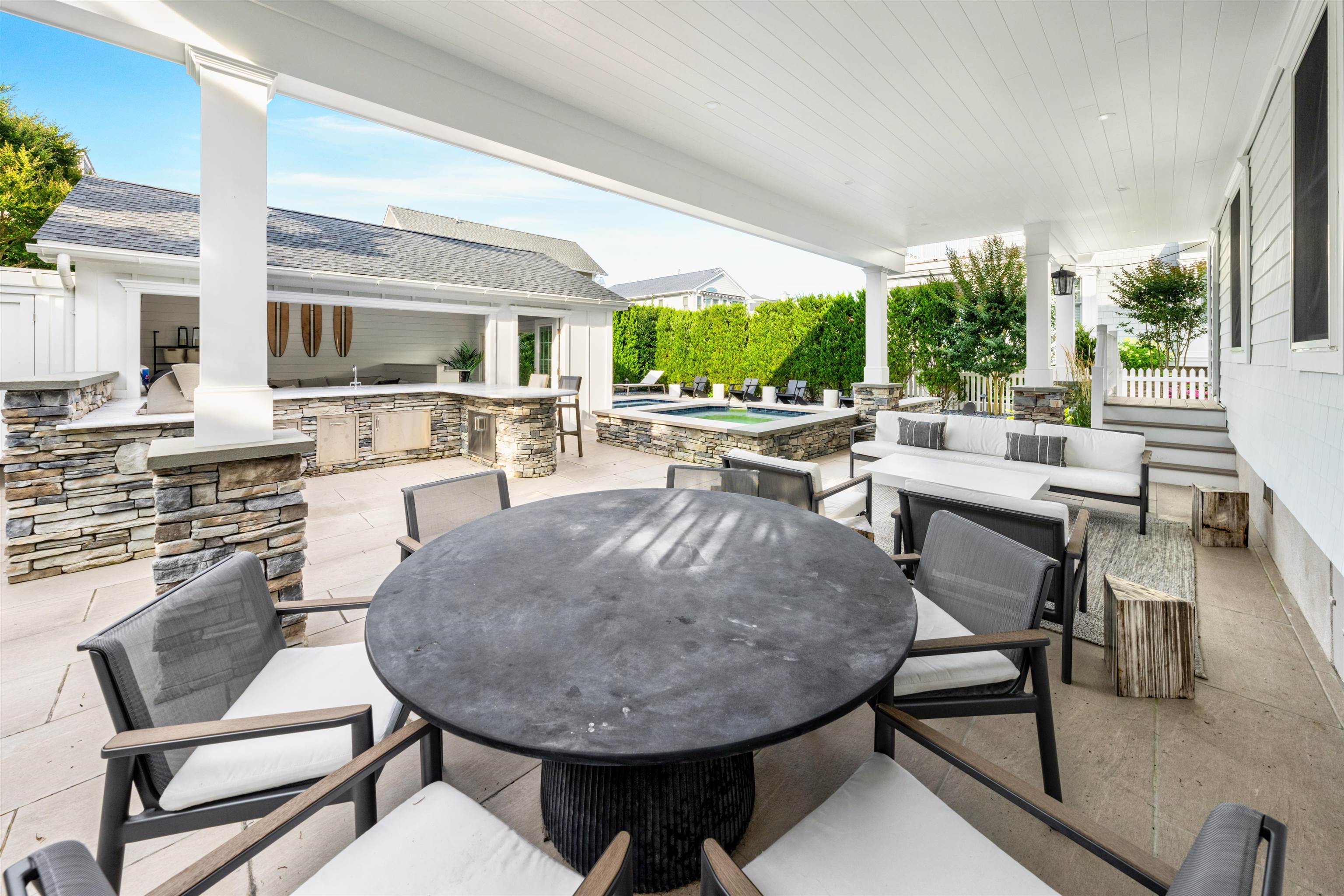 246 103rd Street Stone Harbor, NJ 08247 - Photo 11 of 50 a view of a dining room with furniture window and outside view
