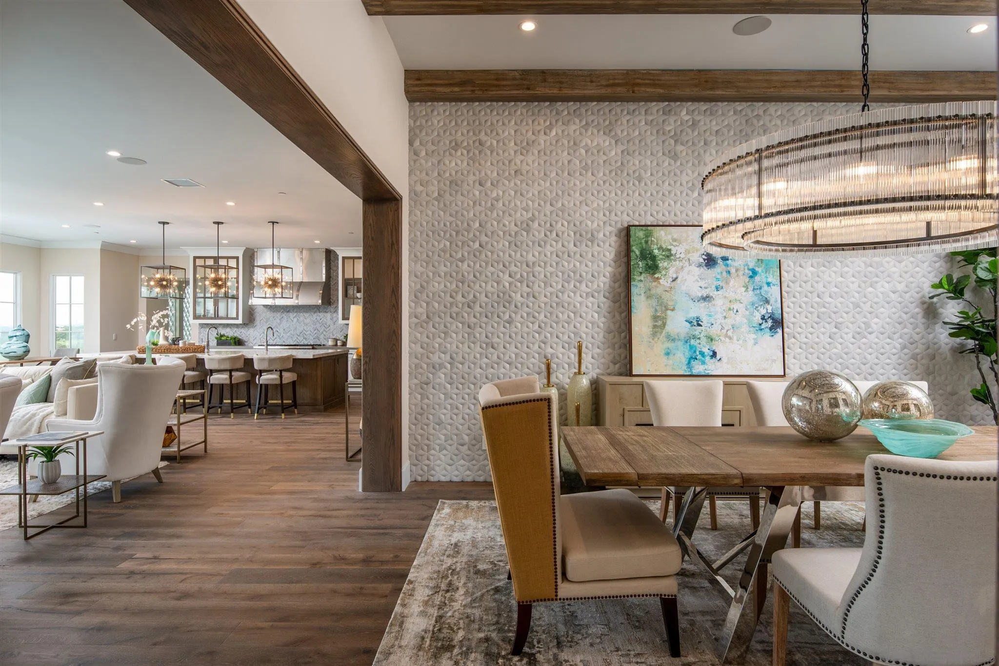1206 Muirlands Drive La Jolla, CA 92037 - Photo 19 of 75 a view of a dining room with furniture window and wooden floor