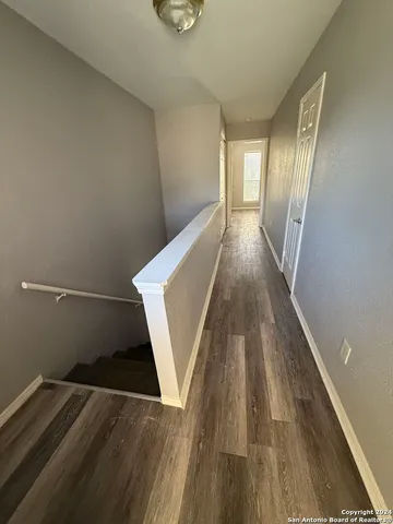 a view of wooden floor in a room
