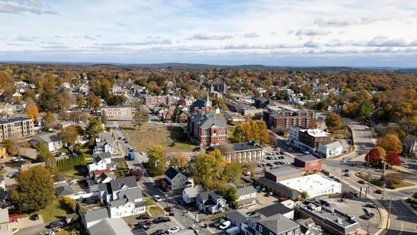 an aerial view of multiple house