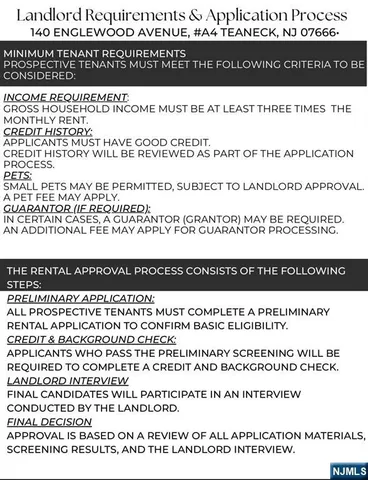 $1,850 | 140 West Englewood Avenue, Unit A4, Teaneck, NJ 07666