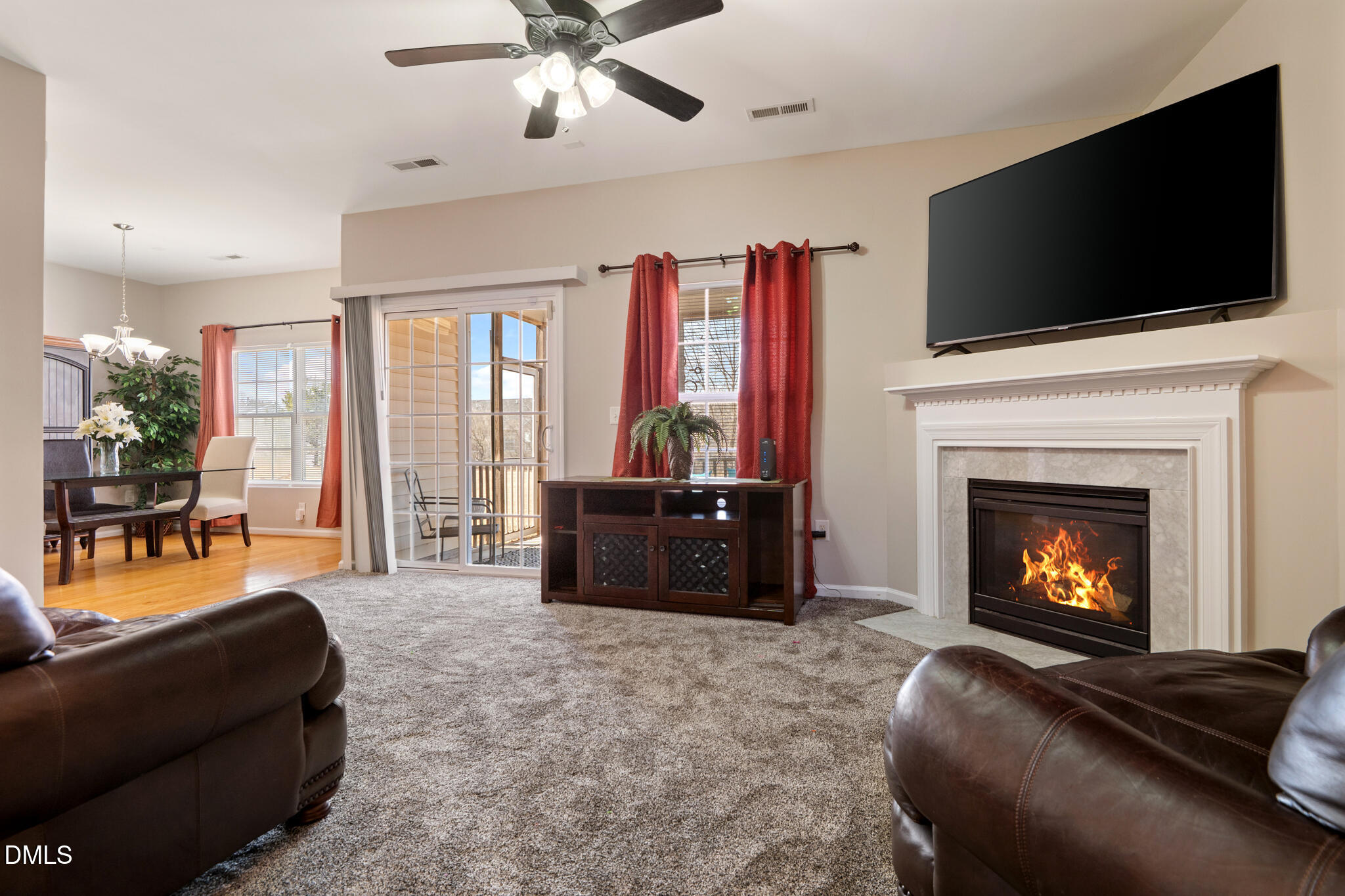 2019 Tennessee Road Durham, NC 27704 - Photo 9 of 28 a living room with furniture and a fireplace