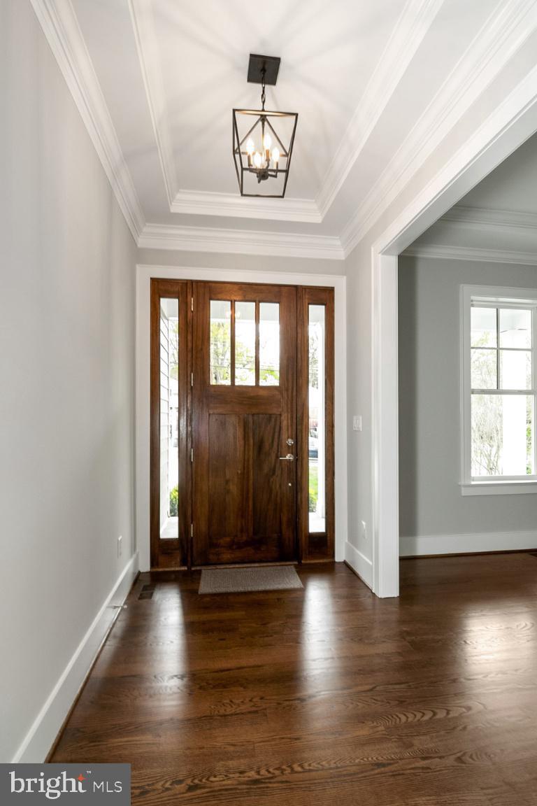 5907 Greentree Road Bethesda, MD 20817 - Photo 3 of 54 Foyer w/ 10 ft. Tray Ceiling