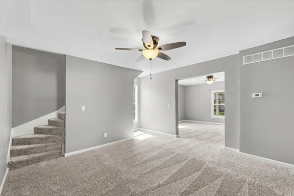 a view of an empty room