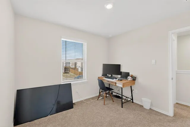 a view of a workspace with a window