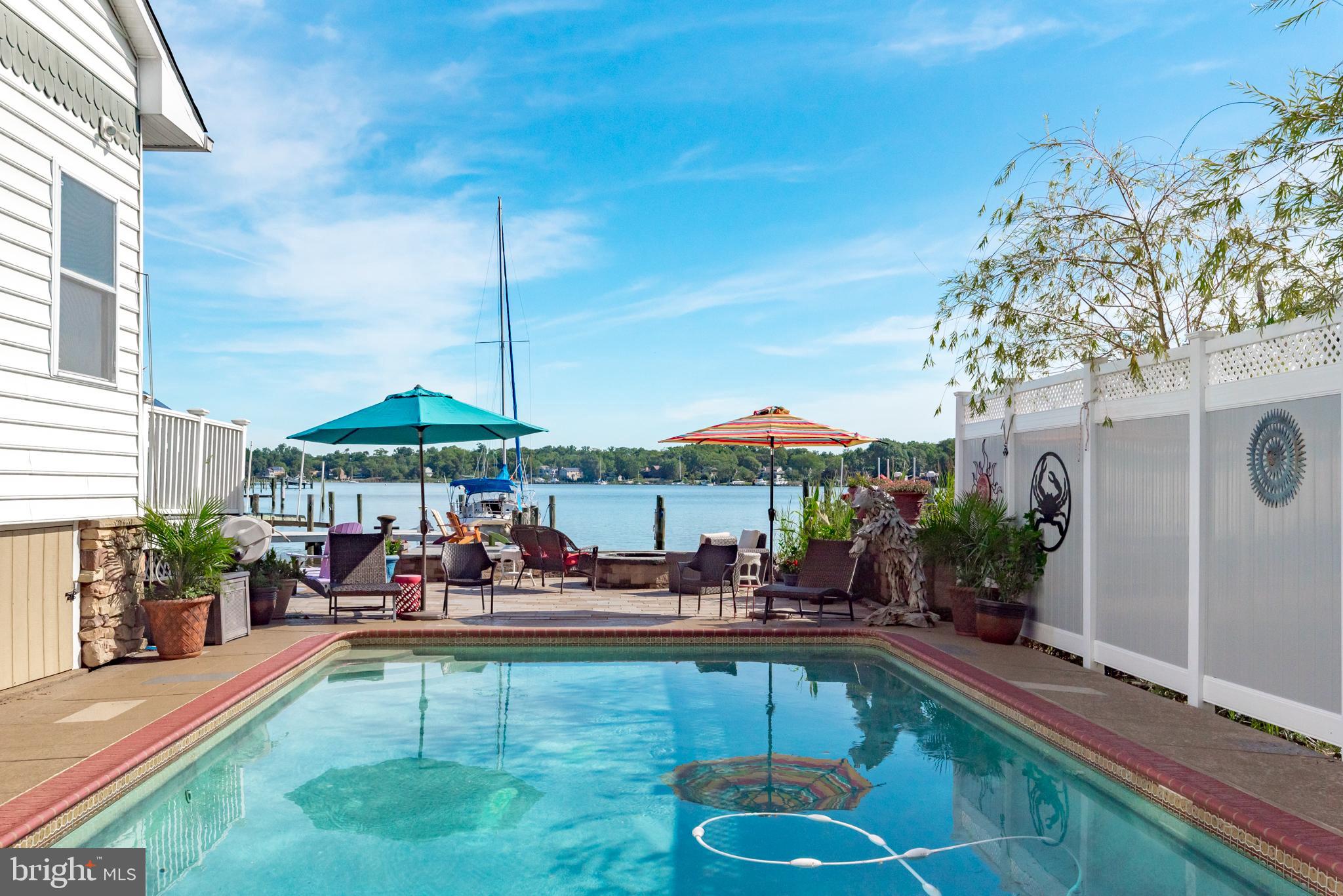 3731 Thomas Point Road Annapolis, MD 21403 - Photo 61 of 90 Private pool overlooking Fishing Creek