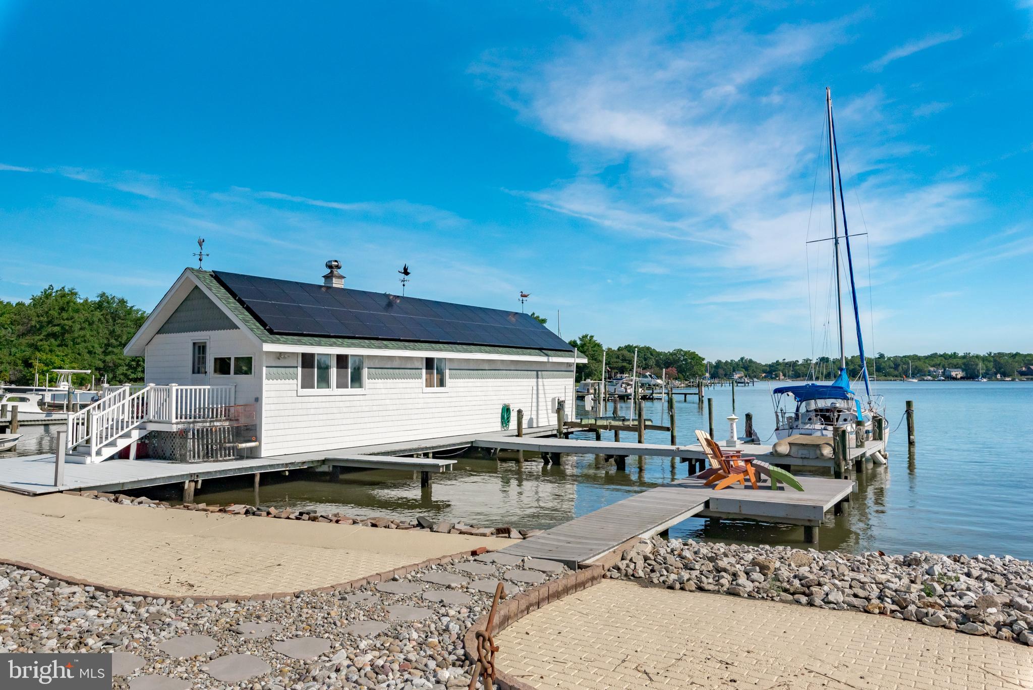 3731 Thomas Point Road Annapolis, MD 21403 - Photo 64 of 90 View of boathouse and Fishing Creek
