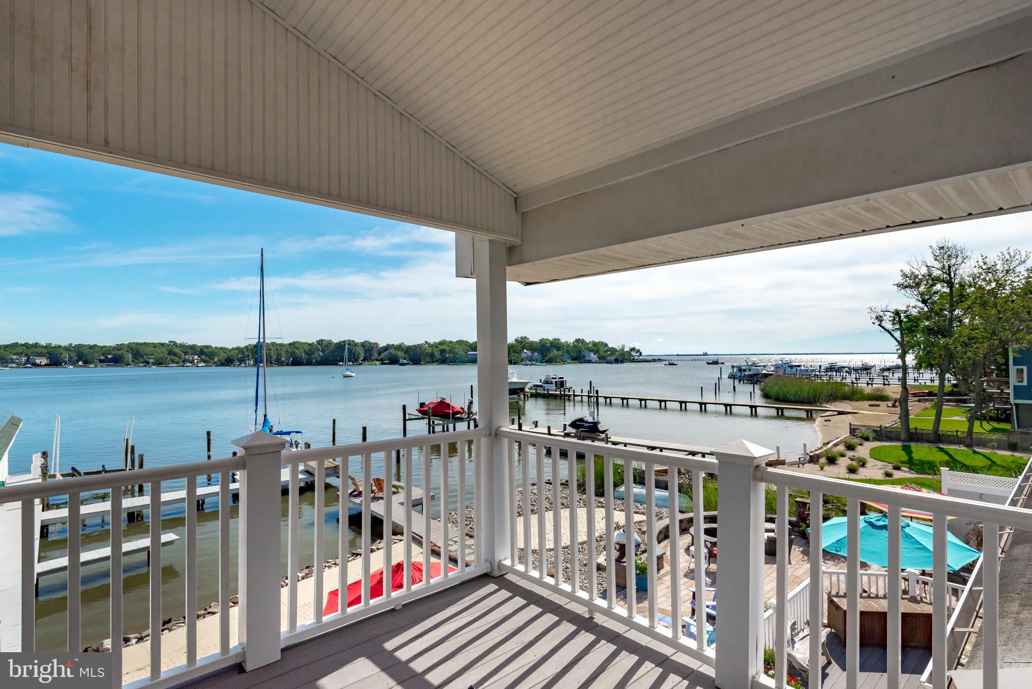 3731 Thomas Point Road Annapolis, MD 21403 - Photo 78 of 90 Upper level deck views from 2nd Primary Bedroom
