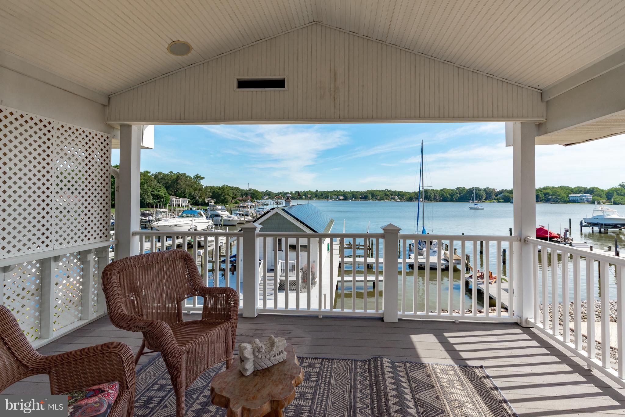 3731 Thomas Point Road Annapolis, MD 21403 - Photo 79 of 90 Upper level deck views from 2nd Primary Bedroom