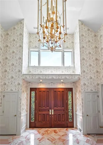 a view of front door of house