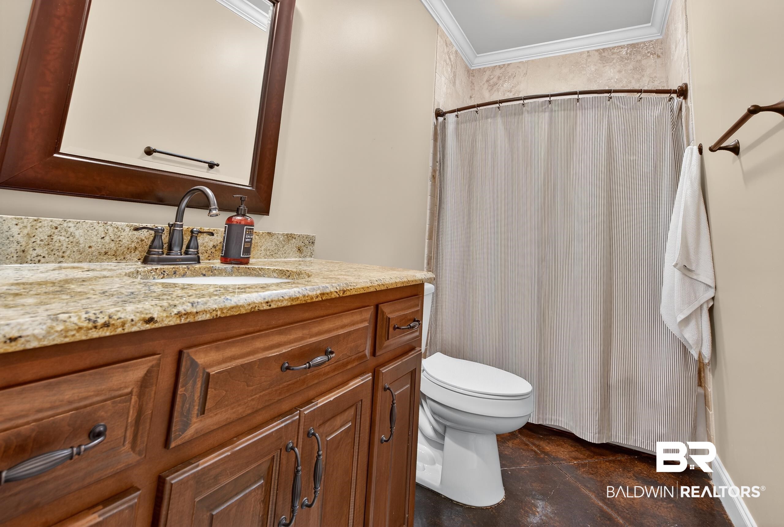 5517 Rabbit Creek Drive Theodore, AL 36582 - Photo 19 of 33 Bathroom with vanity and crown molding