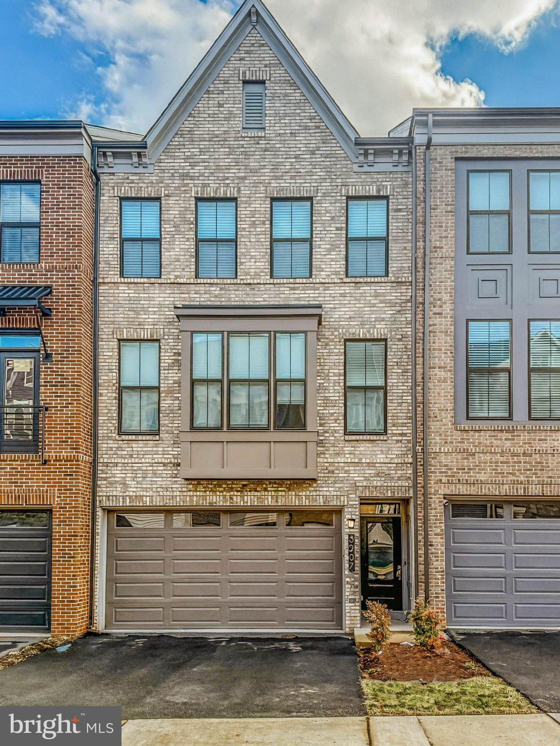 Modern brick townhouse with charm.