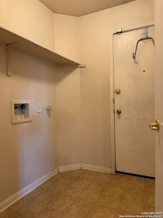 a view of an empty storage area