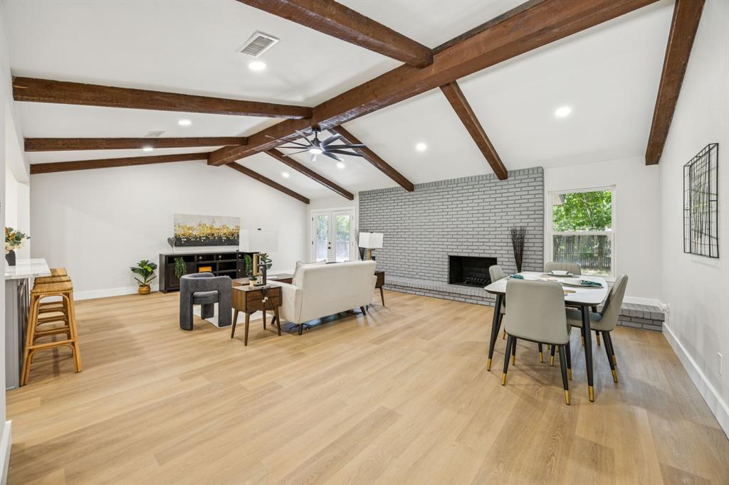 37 Devonshire Bedford, TX 76021 - Photo 9 of 39 a dining room with furniture and wooden floor