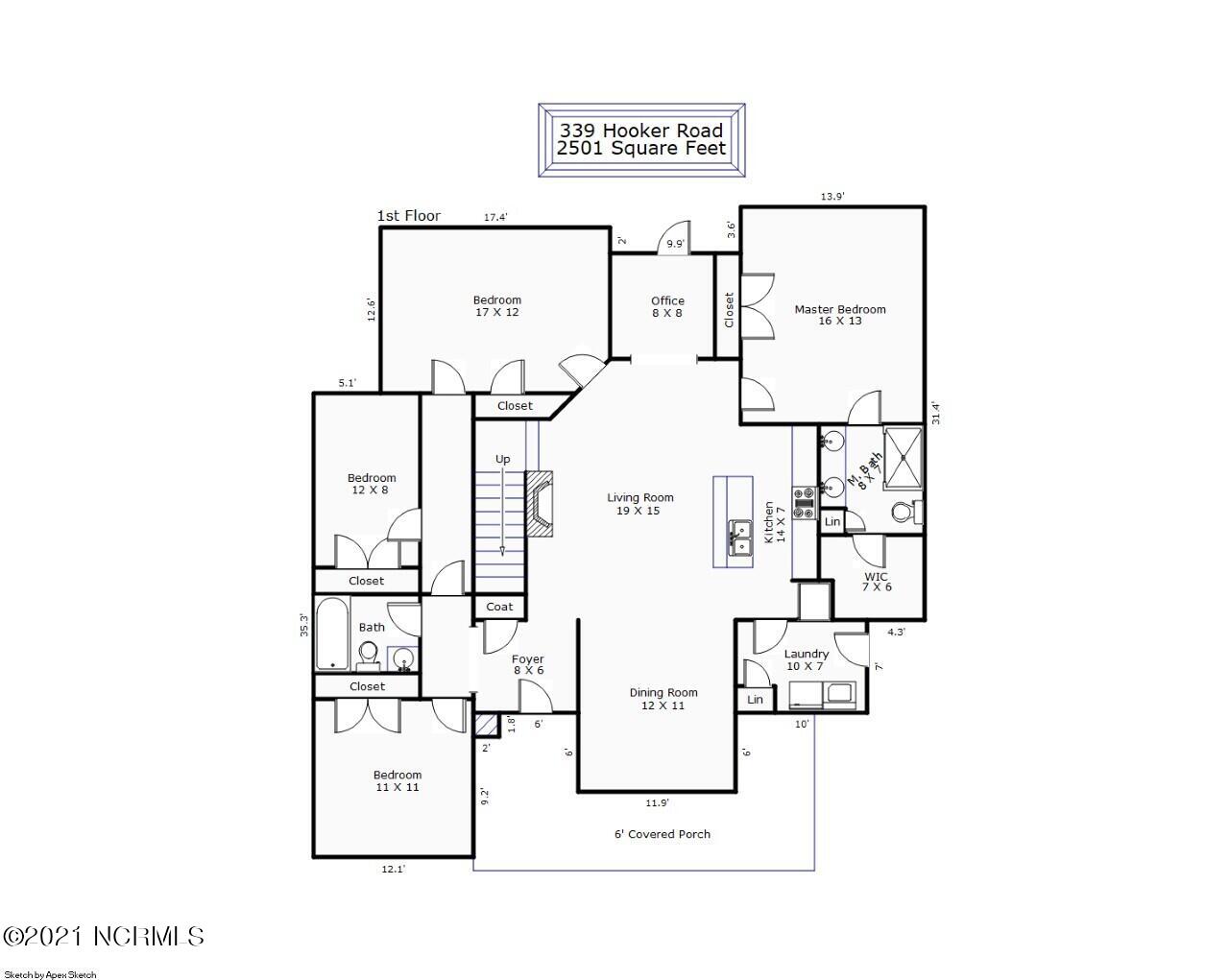 339 Hooker Road Wilmington, NC 28403 - Photo 61 of 62 floor plan 1
