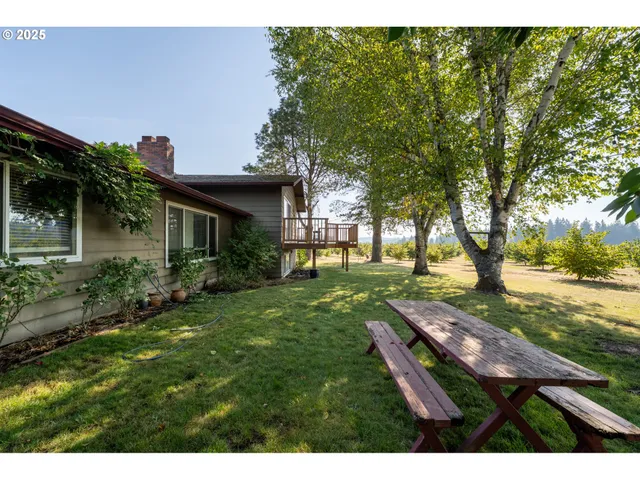 a house view with a garden space