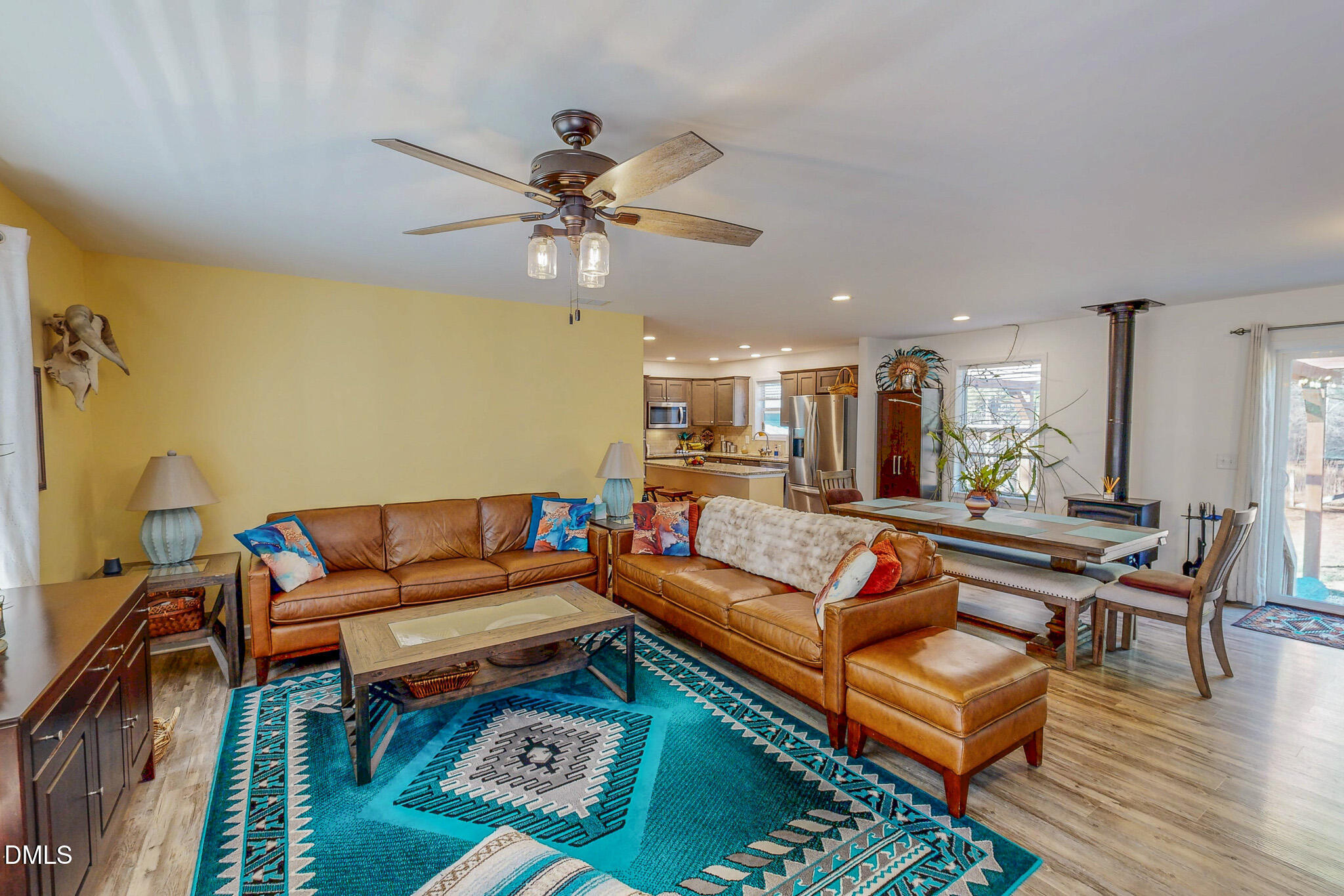 125 Ninovan Place Rougemont, NC 27572 - Photo 3 of 55 a living room with furniture and a wooden floor