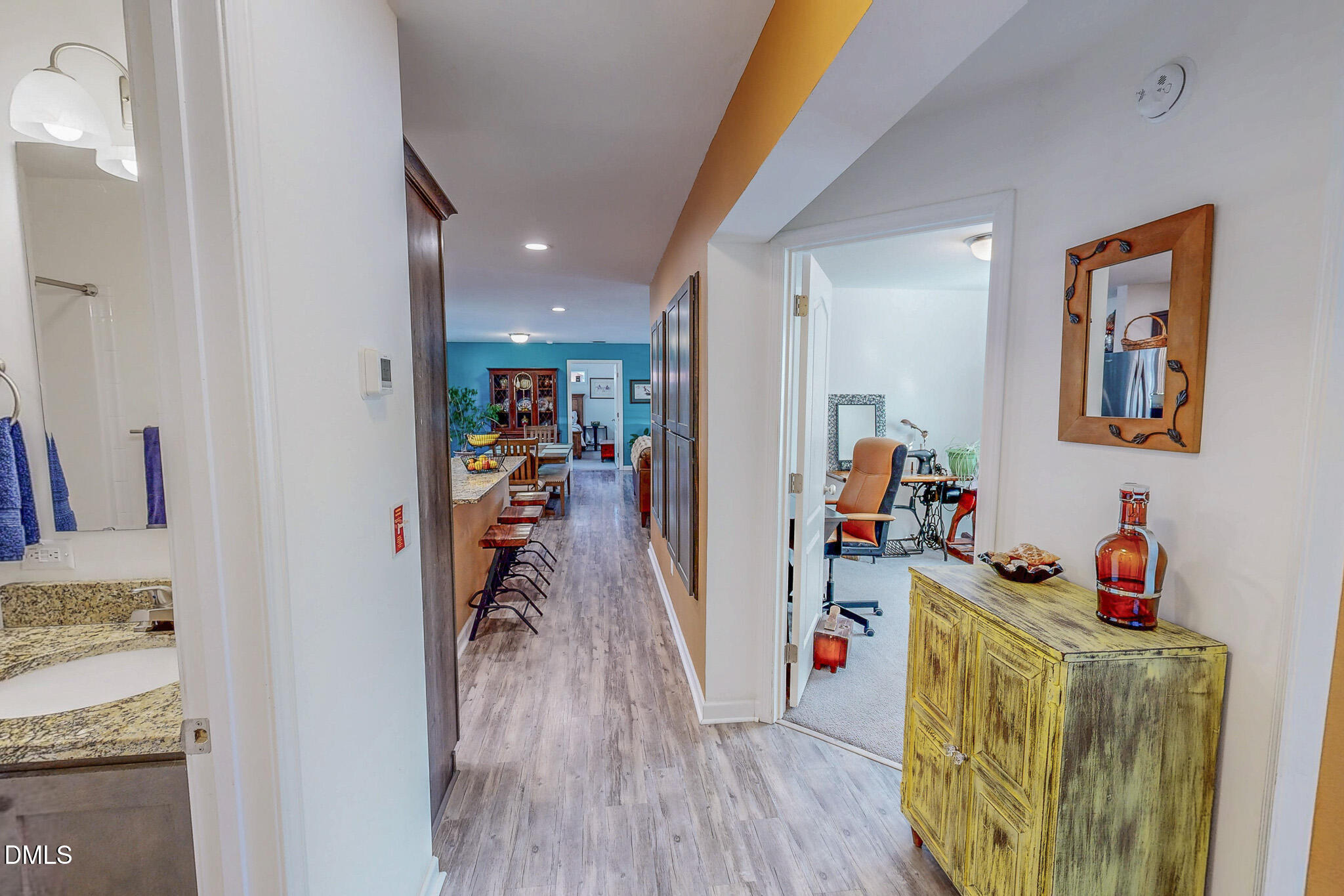 125 Ninovan Place Rougemont, NC 27572 - Photo 35 of 55 a view of a play room with furniture and wooden floor
