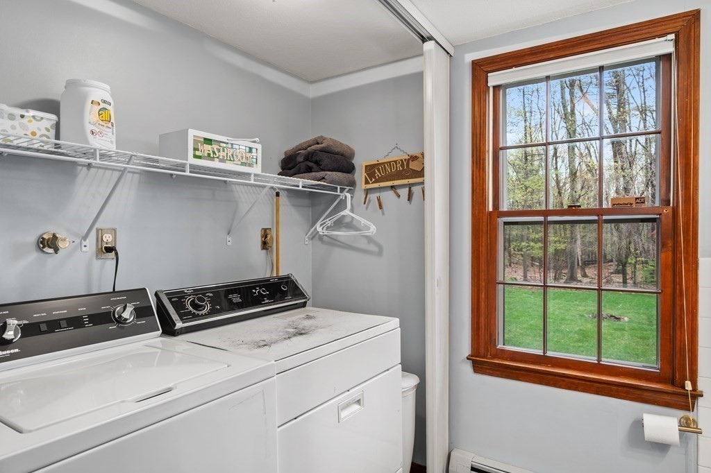 21 Adams Road Boxford, MA 01921 - Photo 17 of 40 a view of storage and utility room with washer and dryer