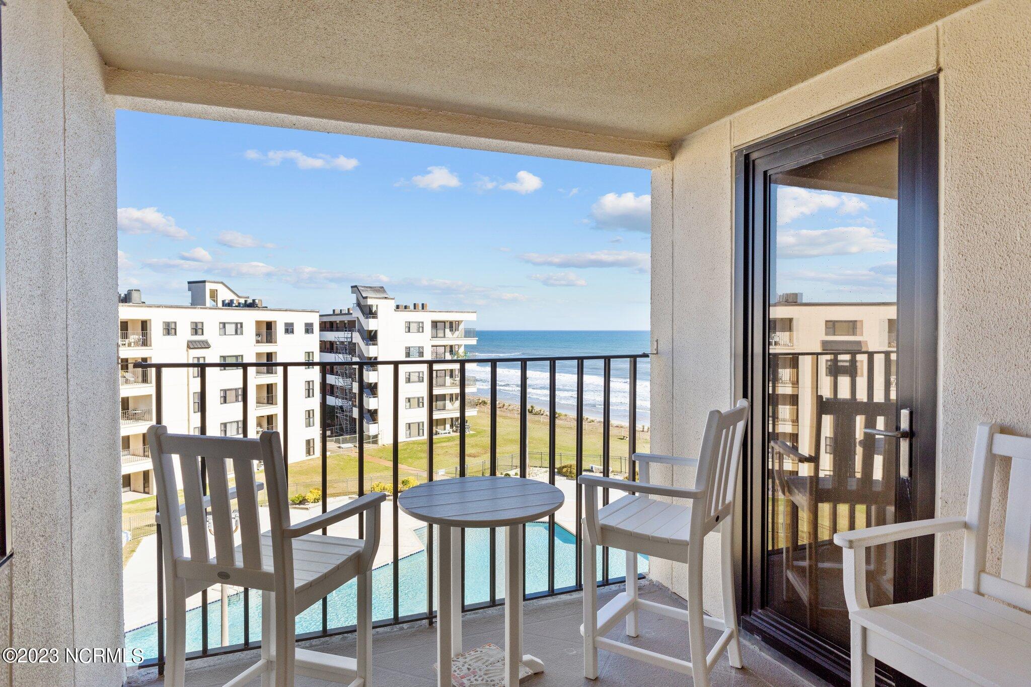 1505 Salter Path Road, Unit 508A Indian Beach, NC 28512 - Photo 12 of 50 Covered Balcony v2