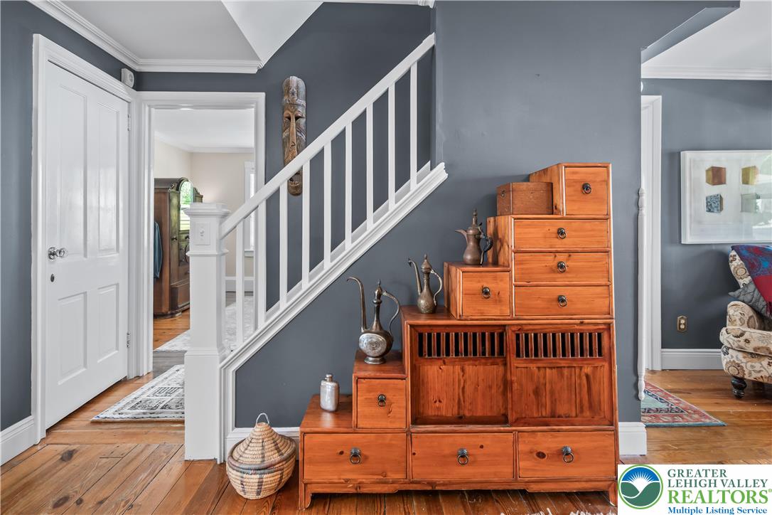 1072 5 Points Richmond Road Bangor, PA 18013 - Photo 32 of 66 a view of staircase with wooden floor and stairs