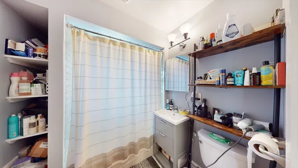 a room with storage and utility