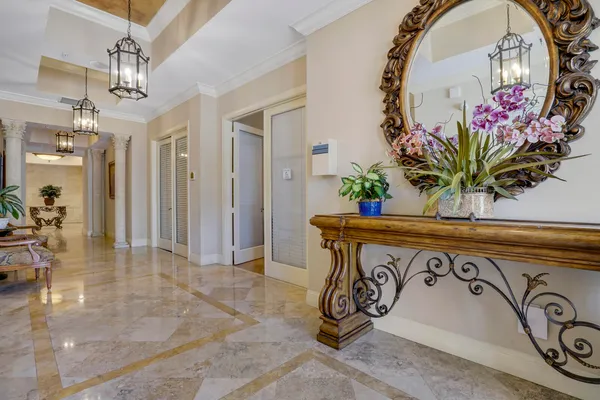 a view of a entryway