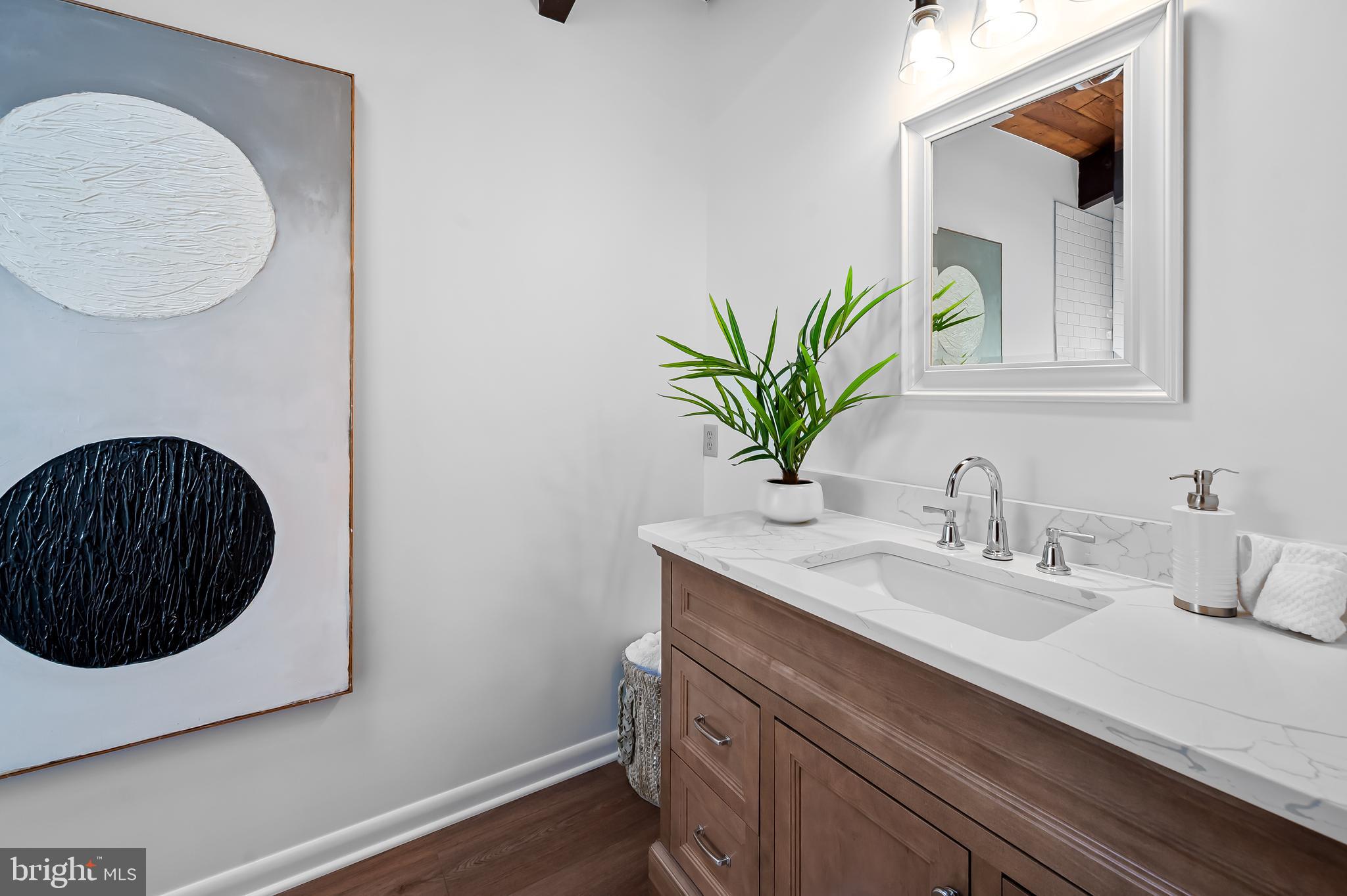 1817 Falls Road Parkton, MD 21120 - Photo 18 of 50 a bathroom with a sink and a mirror