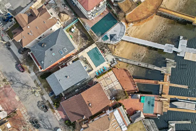 an aerial view of a city