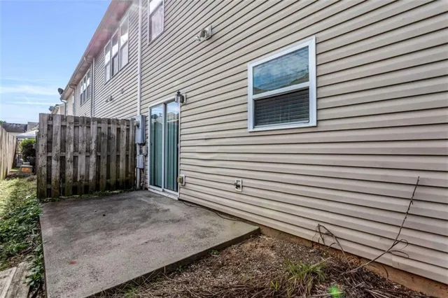 a view of a house with a door