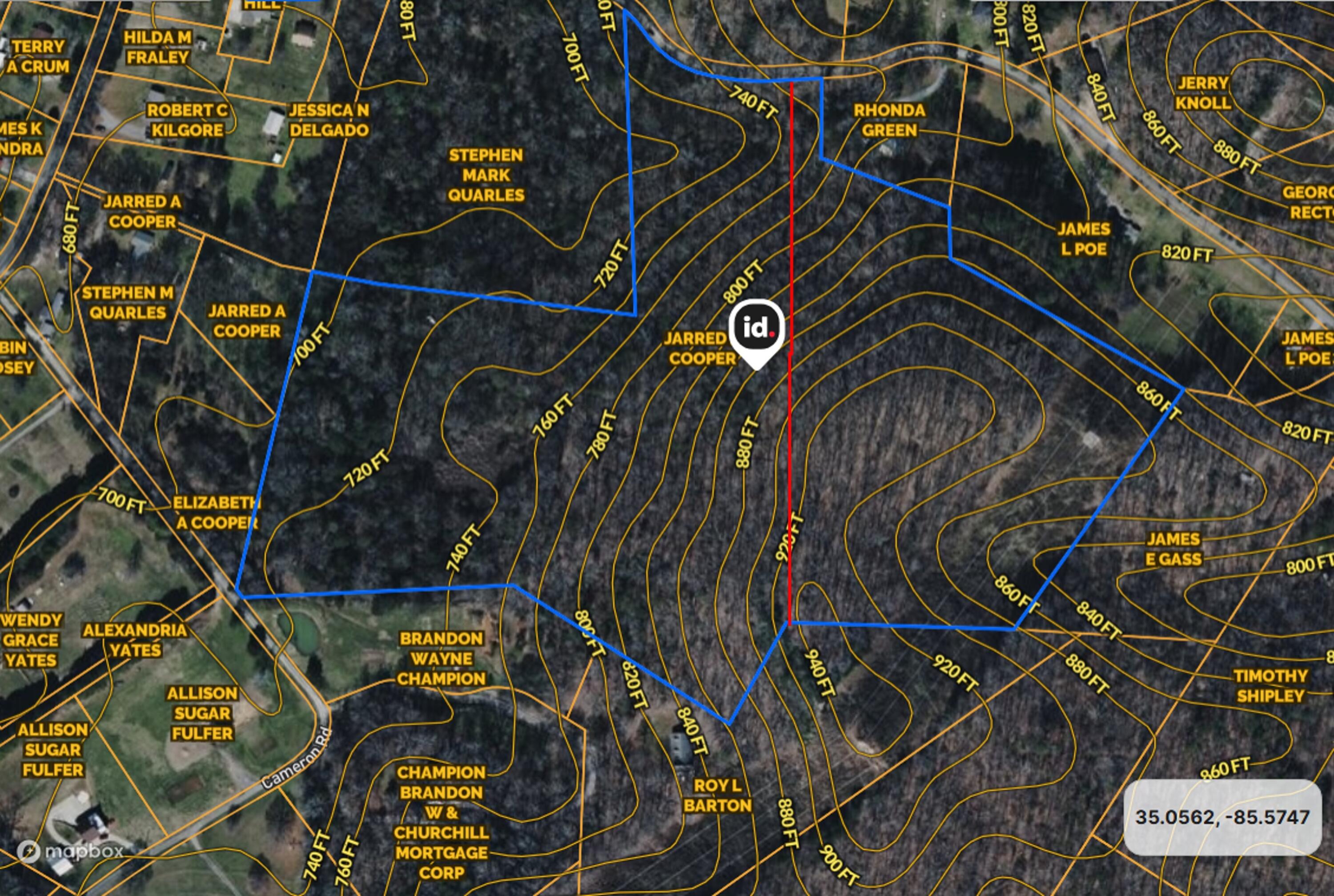 0 Rector Road, Unit 11 5 AC Jasper, TN 37347 - Photo 12 of 14 11-ac prop line - topo