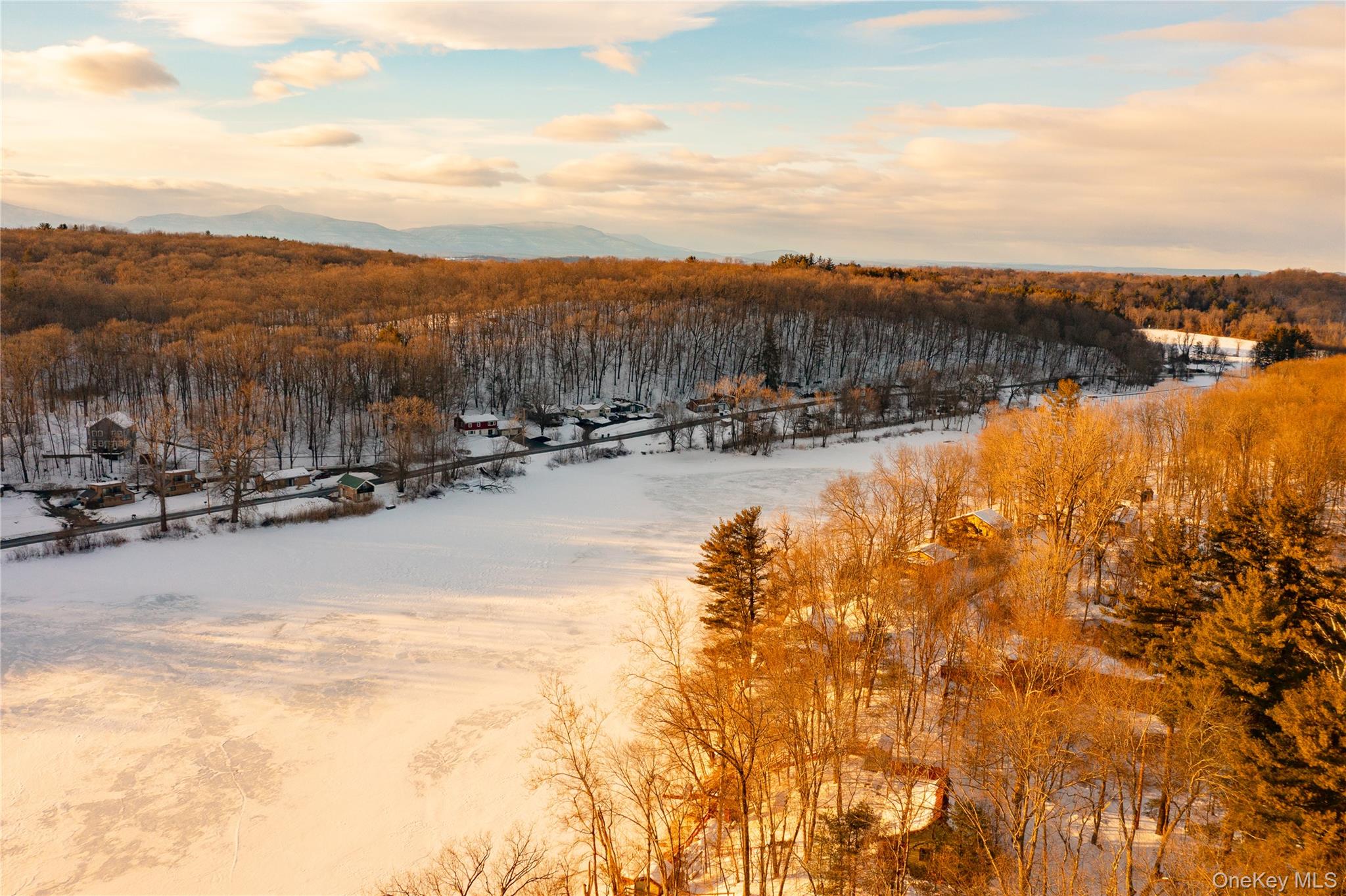 563 Spring Lake Road Red Hook, NY 12571 - Photo 22 of 33 a view of a terrace with mountains in the background