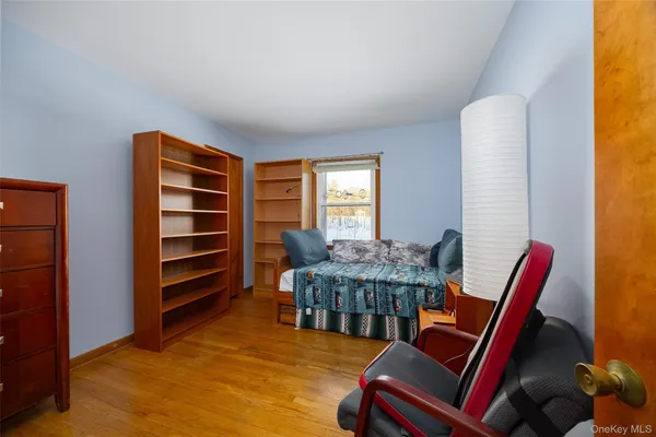 a view of a livingroom with furniture and window