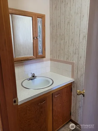 a view of a staircase in the garden