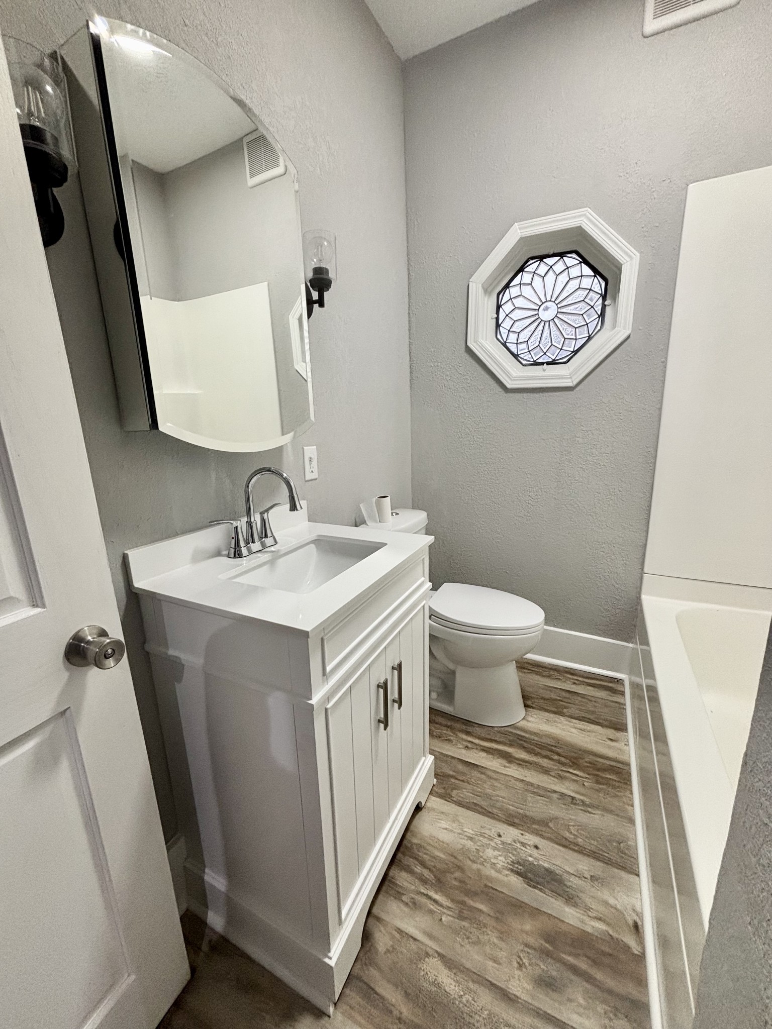 40 Line Street Cadiz, KY 42211 - Photo 17 of 53 a bathroom with a double vanity sink mirror and toilet