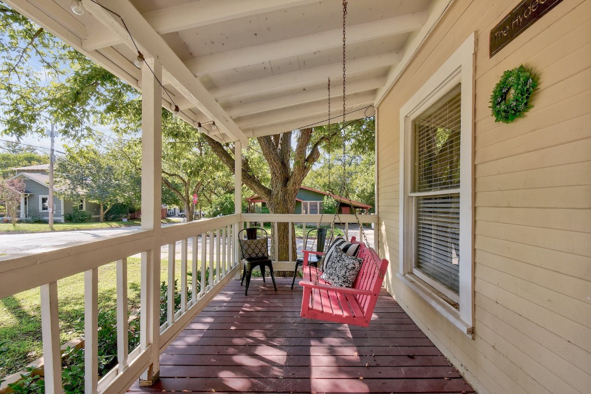 712 East 44th Street, Unit A Austin, TX 78751 - Photo 4 of 40 a view of a porch with furniture