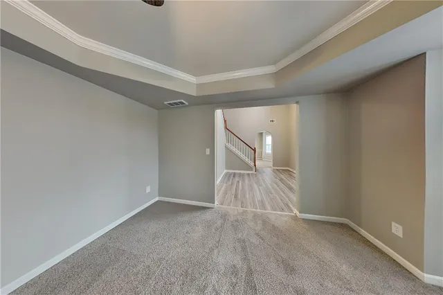 a view of empty room