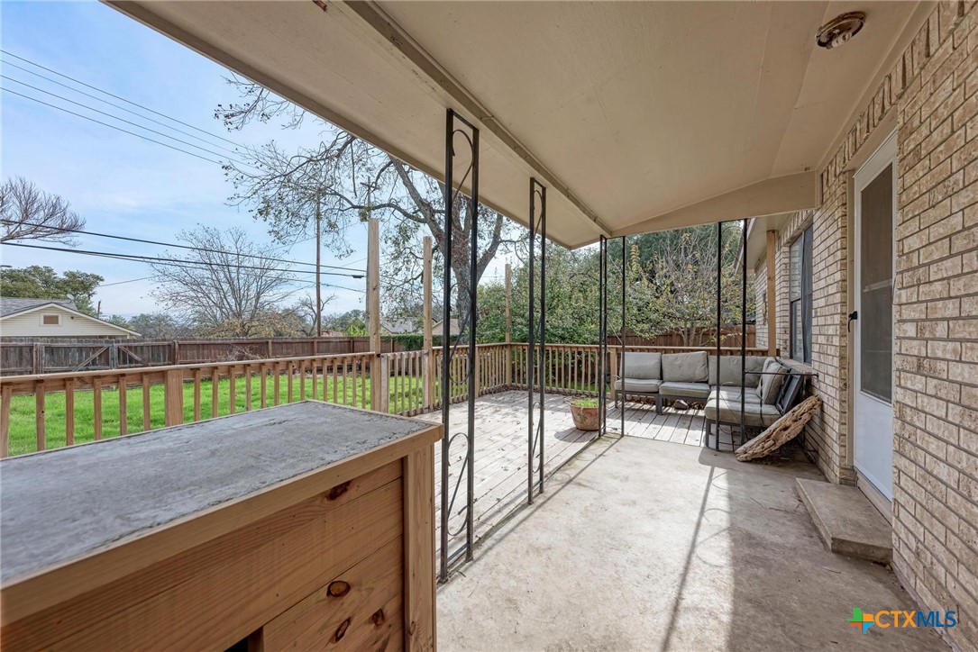 501 North Ridge Street Lampasas, TX 76550 - Photo 37 of 46 a view of outdoor space with porch