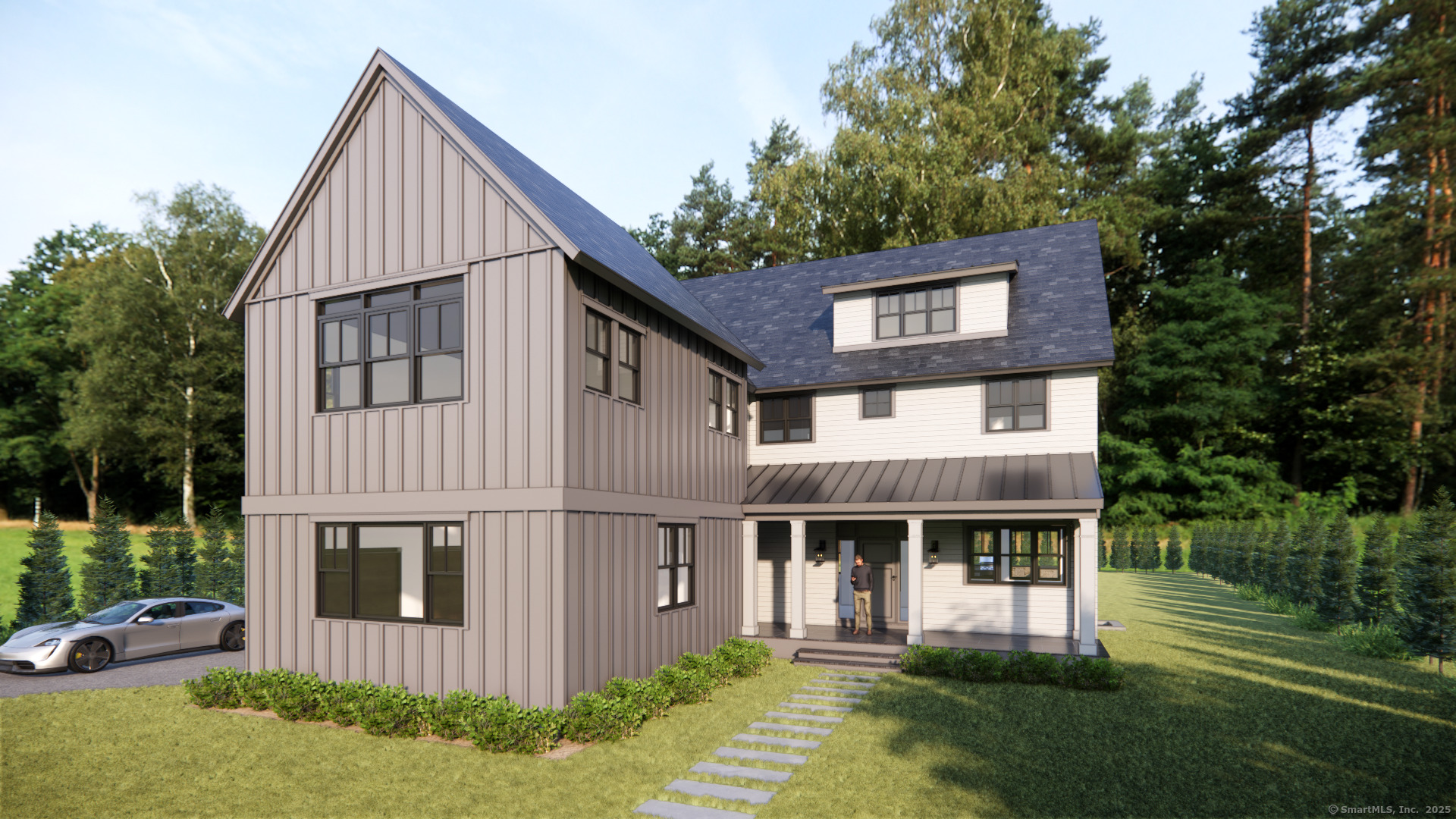 94 Soundview Road Ridgefield, CT 06877 - Photo 2 of 18 a view of a house with a yard and sitting area