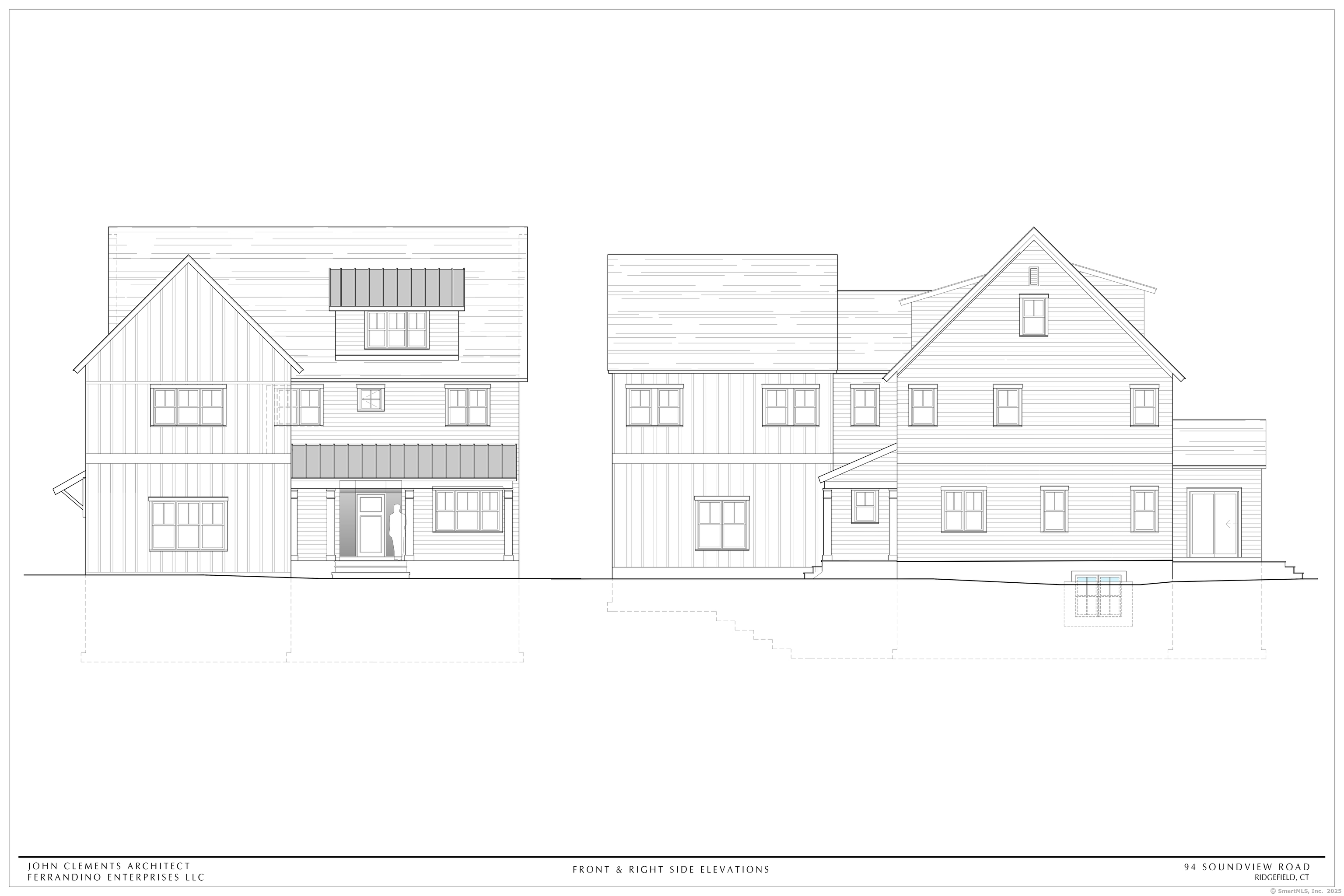 94 Soundview Road Ridgefield, CT 06877 - Photo 5 of 18 a black and white photo of a living room