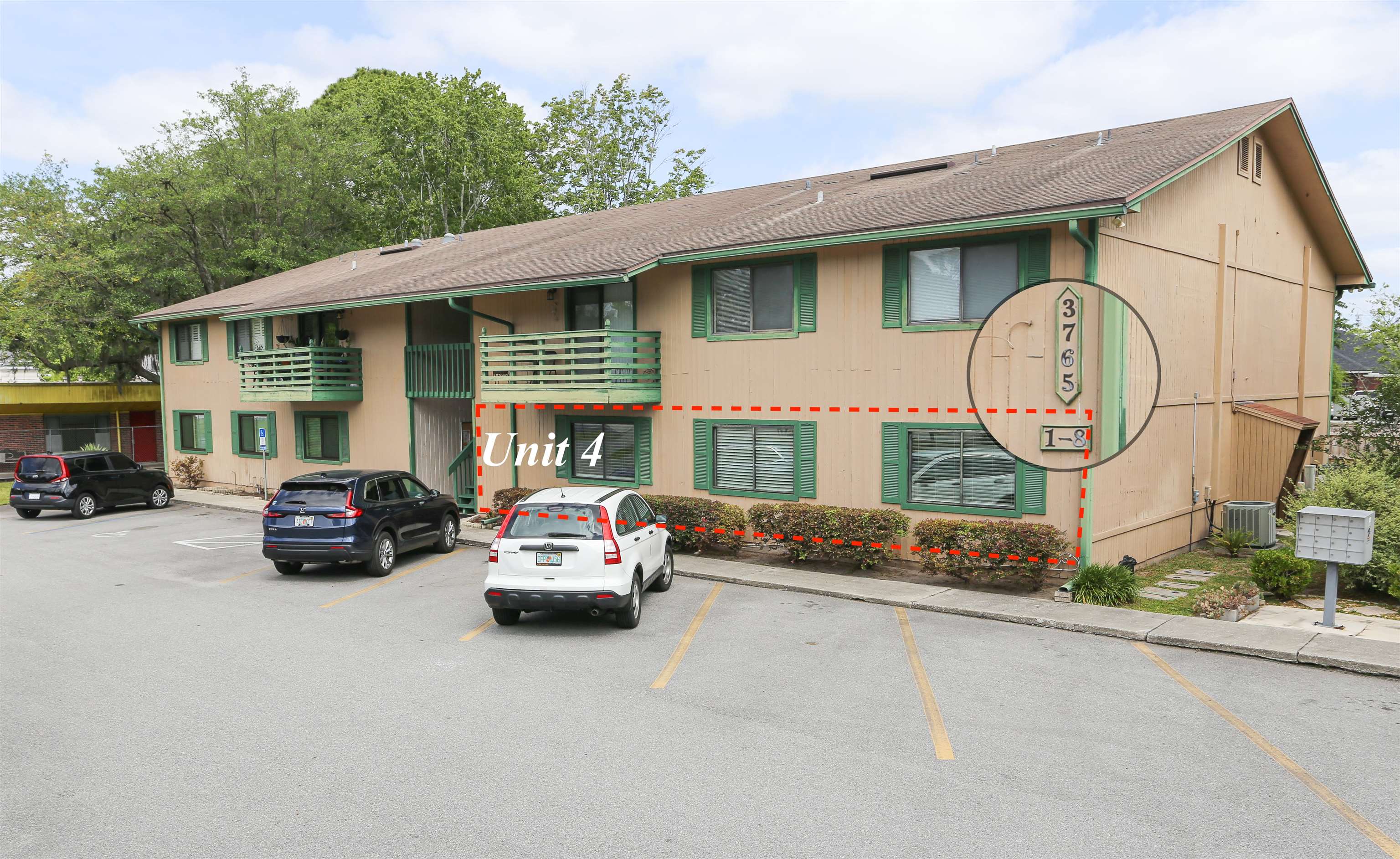 3765 Crown Point Road, Unit 4 Jacksonville, FL 32257 - Photo 2 of 27 a car parked in front of a house