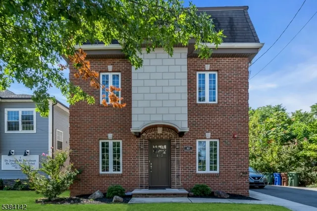 a front view of a house