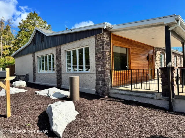 a front view of a house